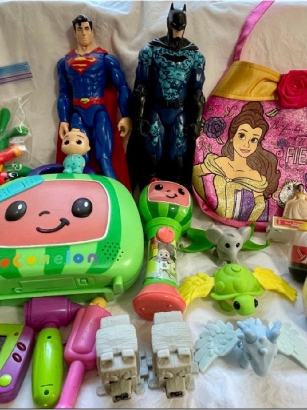 Huge Toy Bundle! Batman, Cocomelon, Superman, Belle, Mr. Men and MORE